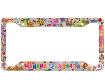KAROL G Mañana Sera Bonita License Plate Frame, Karol G Car Accessories, Karol G License Plate, Karol G Gifts