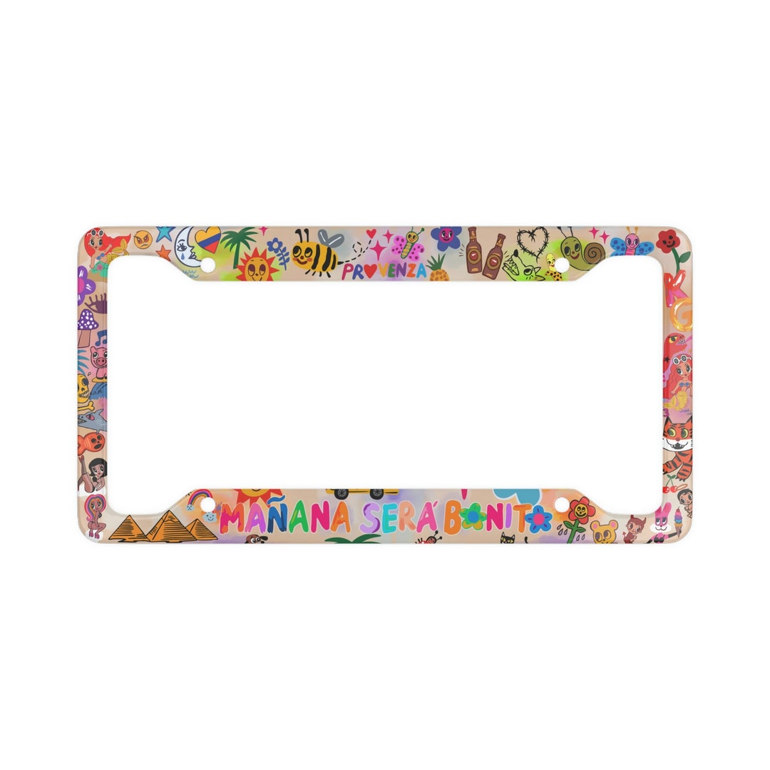 KAROL G Mañana Sera Bonita License Plate Frame, Karol G Car Accessories