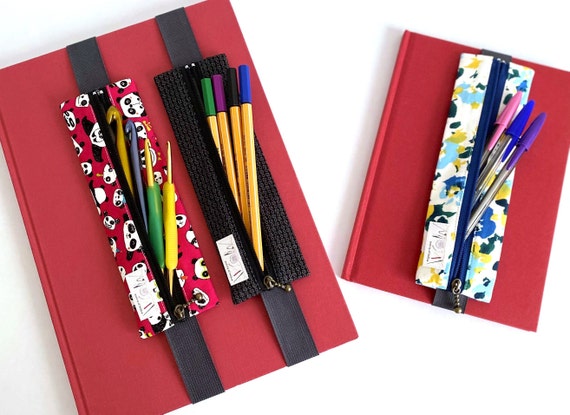 Japanese Cotton Book Band Pencil Case Planner Journal Pen Holder