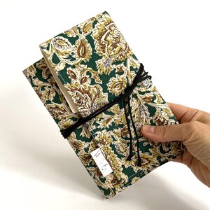 LAST ONE Compact Roll-up case Japanese cotton 3 rows circular short knitting interchangeable needles Crochet hooks Pens Pencils wrap zip