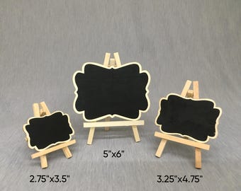 Mini letreros de madera con forma de ola para decorar comidas y bodas