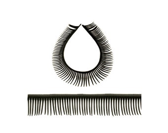 Plastic Eyelashes for Flower Arrangement Craft Doll Teddy Bear 12pcs/pack