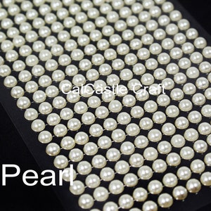 504pcs 6mm Self Adhesive Rhinestone Pearl Stickers, Stick on Sticker Sheet,  Rhinestone Stickers, Decoration Rhinestone Stickers