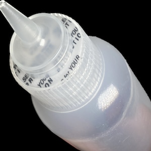 3 oz or 4 oz Pack of 4 Small Plastic Squeeze Bottle for Condiments and other Liquids with Narrow Tip