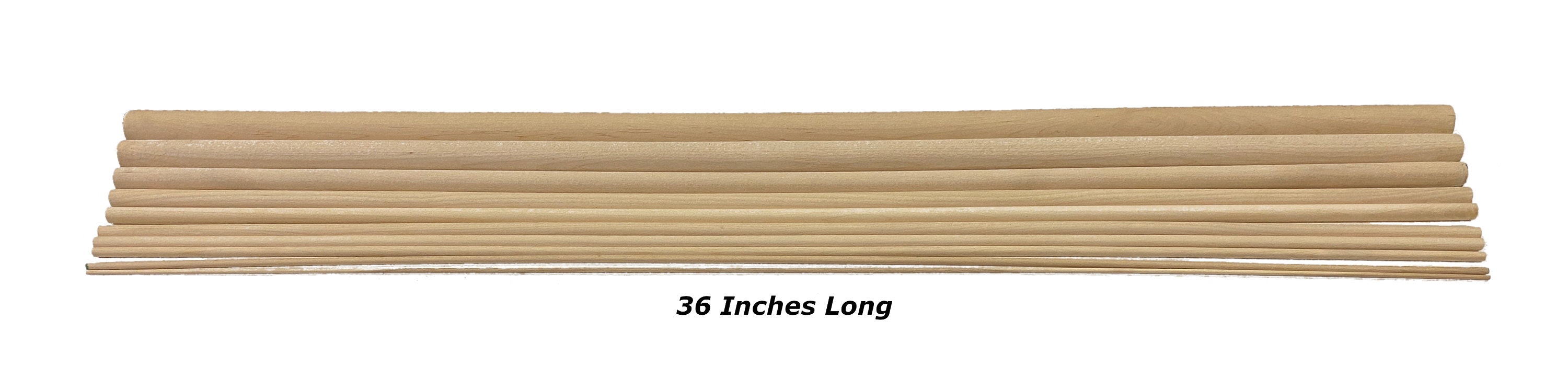 36 Long Wooden Dowels Many Sizes 3 to 12 Pieces for Arts Etsy