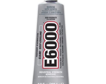 E6000 High Viscosity Adhesive, 3.7 Fluid Ounces, 1 Pack, Clear