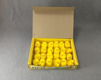 Easter Craft Baby Chicken Yellow Chicks Furry Animal Adorable Look Chicken1.75"H 24/pk