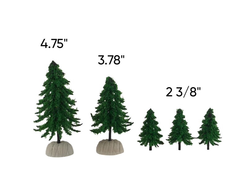Miniature Pine Trees for Dioramas: Model Train Scenery DIY - Etsy