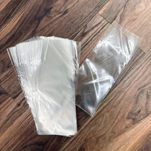 100 Count Clear Cellophane Bags 3x3" 3x4" 3x15" 4x5" 4x6" 4x7" 4x8" image 1
