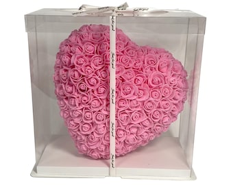 Rose Covered Heart: Soft Foam Valentine's Gift, 12 inch