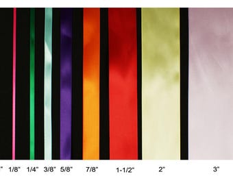7/8" Satin Ribbon Rolls 100 Yards/Roll