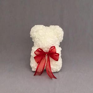 9&quot;H Hand Made Rose Teddy Bear Gift for Mom Girlfriend Birthday Gift Bridal Shower Wedding Baby Shower Valentines Day Gift