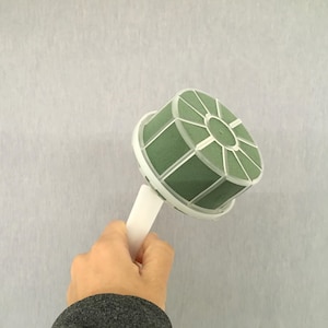 Bridal Bouquet Holder with Floral Foam | Wedding Bouquet Handle for Fresh Flowers | DIY Bride Bouquet Base | Florist Flower Arrangement Supp 1 pc