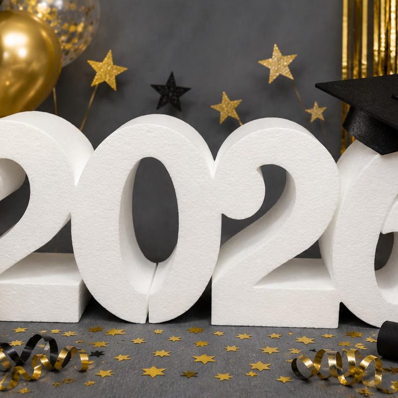 Graduation Foam Numbers - Etsy