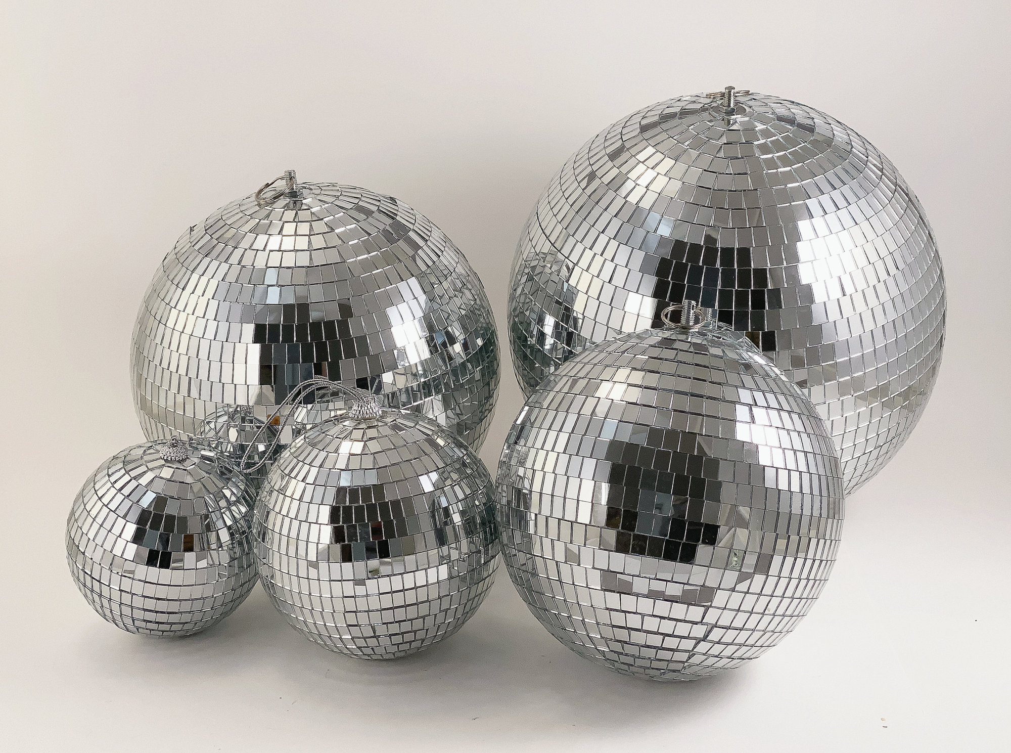 Mini Gold & Silver Disco Balls, 6ct
