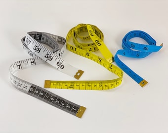 Soft Tape Measure Set: 60 Inch Double Sided Cloth Rulers