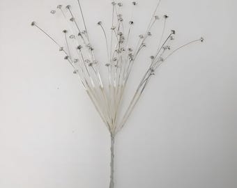Wedding Bouquet Corsage Floral Pick spray beads