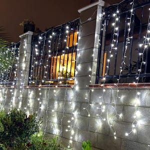 LED Curtain Fairy Lights (Set of 2) – 10ft, 8 Mode, Indoor/Outdoor