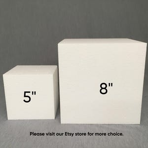 CalCastle Craft EPS Foam 5" / 8" Cubes School Party DIY Made in USA