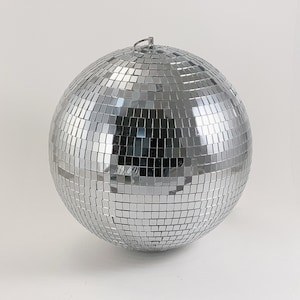 8&quot; Disco Ball Mirror Plates Styrofoam Core with Hanging Ring Included