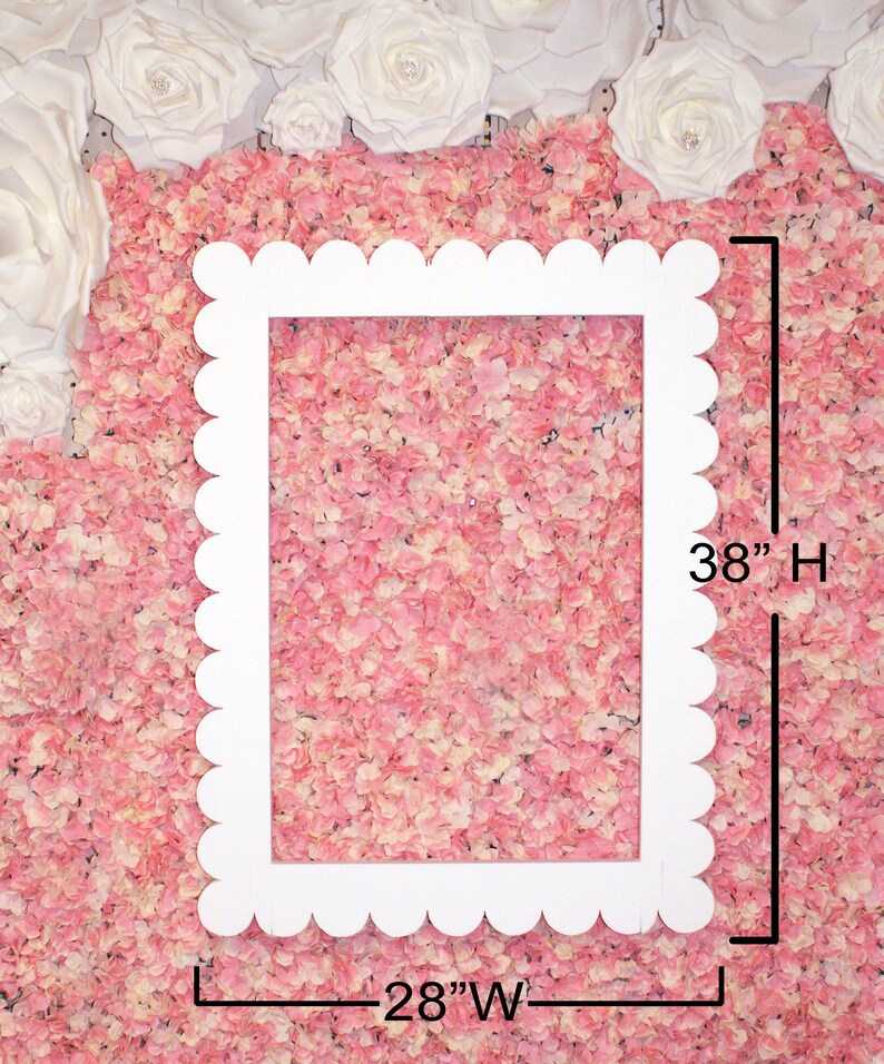 Jumbo / Large Scallop Edge Foam Picture Frame Photo Booth for Etsy