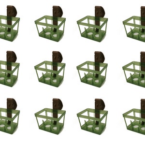 1/6/12 Piece Pew Flower Holder with Pew Clip for 0.5&quot; to 3&quot; Thick Pews or Chairs