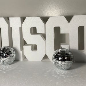2 Piece 4&quot; Disco Balls Shiny Mirror Balls for Holiday Party and Dance