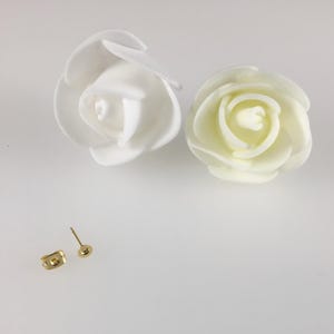 Gold Plated Cup Pad Earring Posts: DIY Jewelry Making - 48pcs