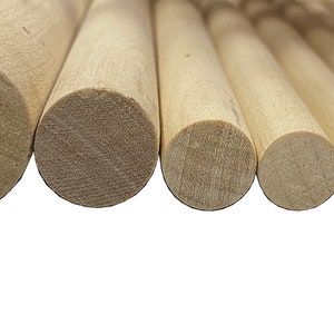 100Pcs Wooden Dowel Plugs Sturdy Woodworking Wide Applications for
