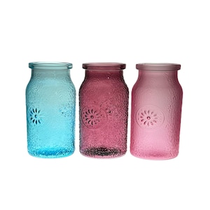 CalCastle Craft 3-3/4&quot;D  7&quot;H Jug Glass Vase C78579 for Flowers or Liquids(1 pc)