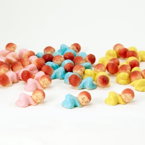 1-1/2&quot; Sleeping Babies Baby Shower Favor Decor Party Decorations Pink / Blue / Yellow 12pcs