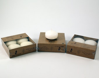 Unscented 2" Floating Disc Candles Set of 4 PCS