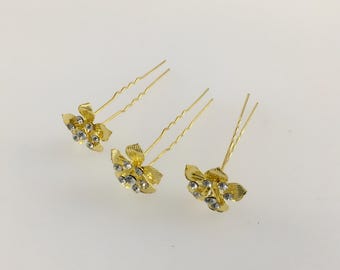 U shape hairpins Gold 12 pc per pack