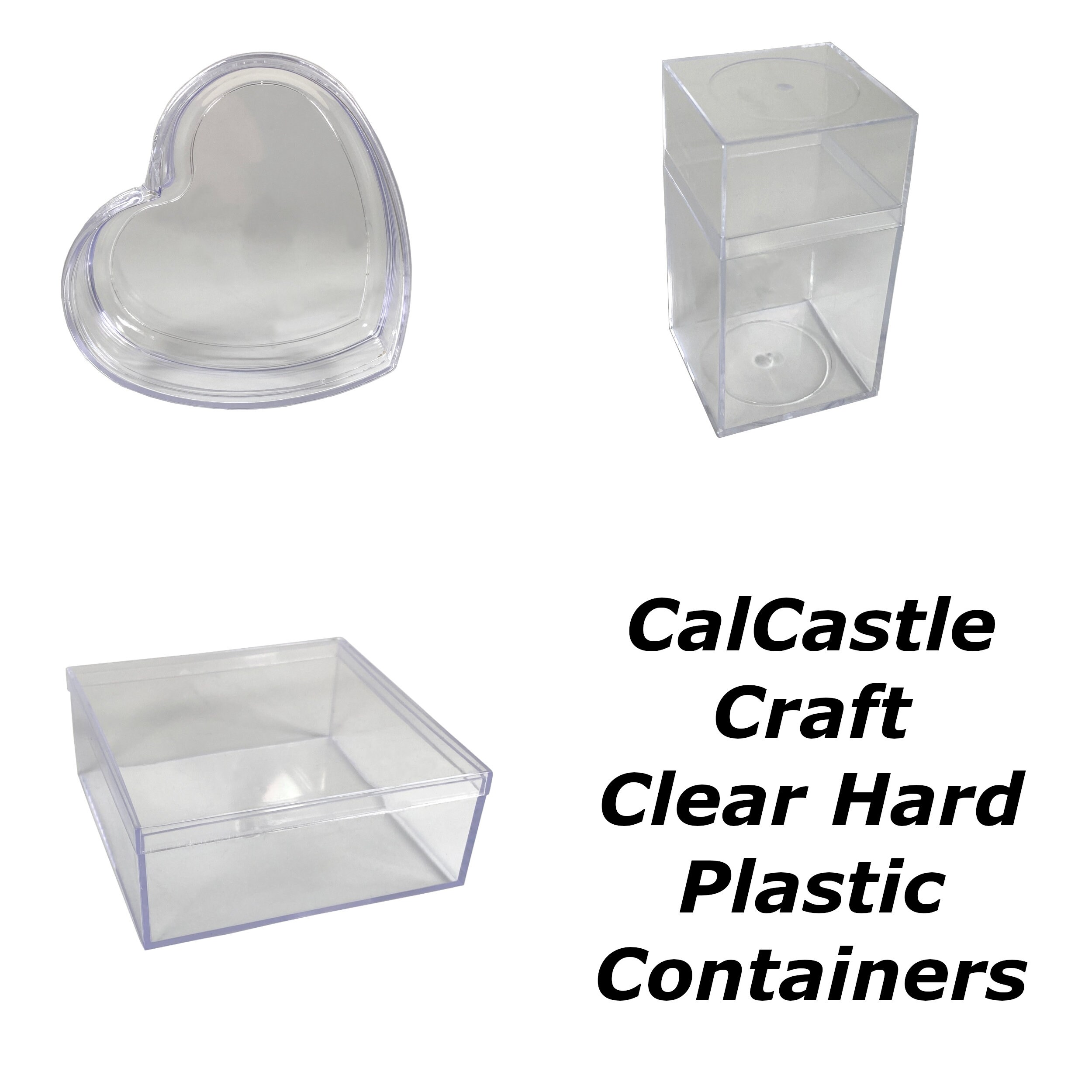 Heart Shaped Plastic Boxes - 36ct