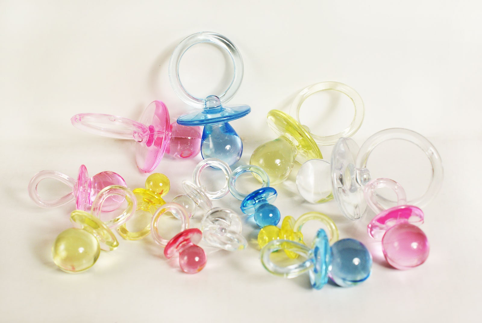 144PCS Plastic Pacifiers Baby Shower Pacifiers Blue Game Etsy