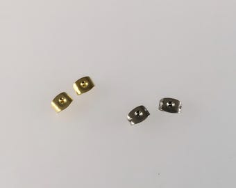 Earring Backs: Gold & Silver Locking Studs - DIY Jewelry Making (100pc/50 Pairs)