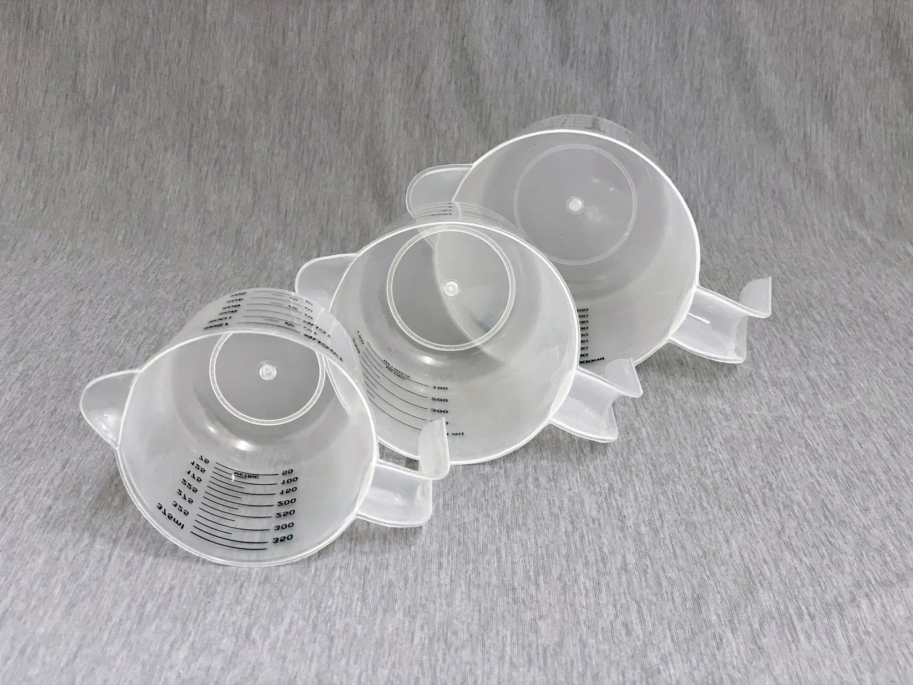 Kanayu 6 Pcs Plastic Measuring Cup Set Includes 4 Cup 2 Cup 1 Cup