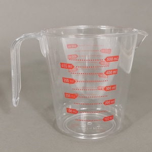 Clear Plastic Measuring Cup 500 ml 1000 ml