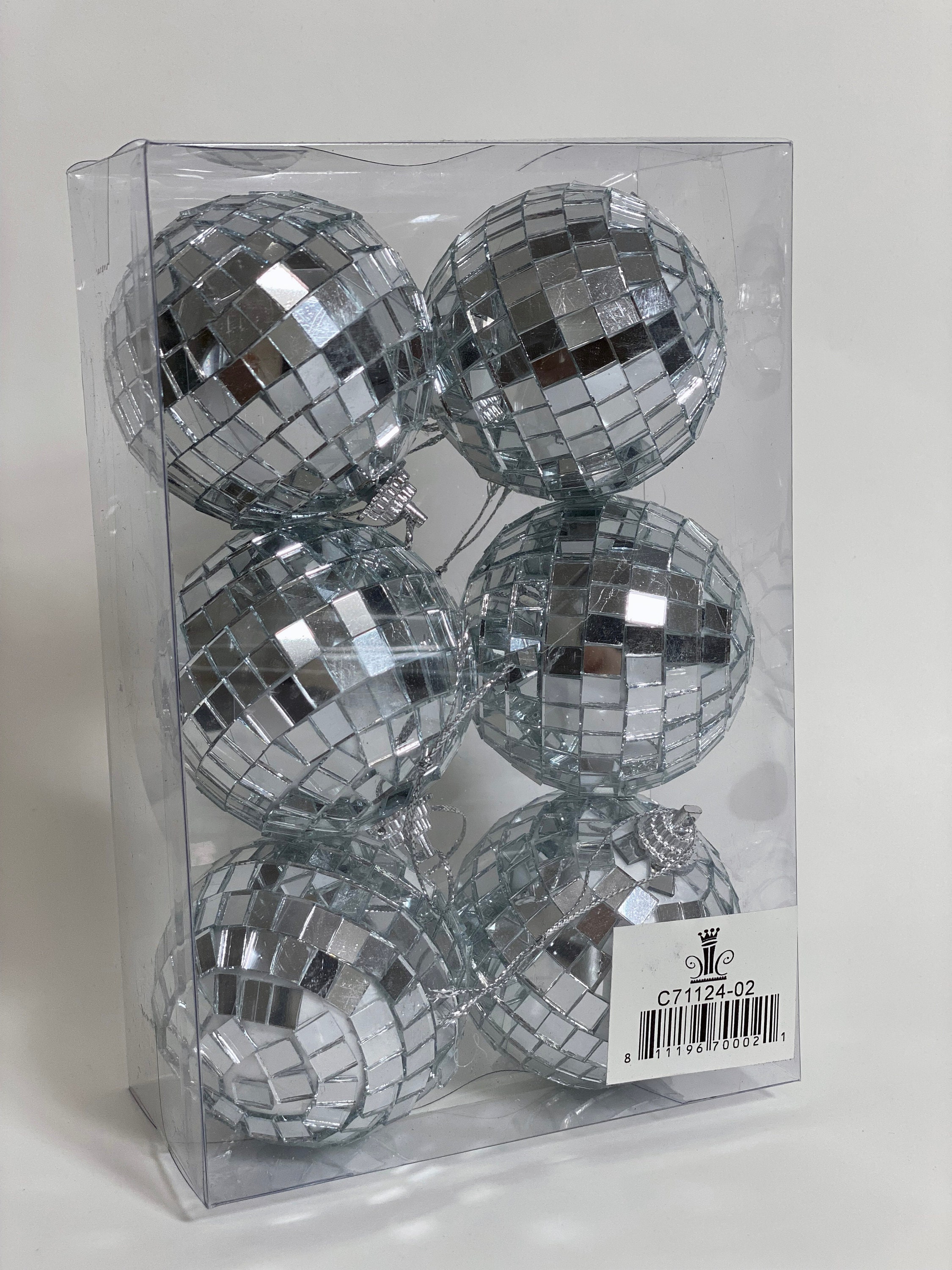 1PC Disco Mirror Light Ball 4, 5, 6, 8, 10, 12, 16, 20 & 2-3/8 Mini Balls 6  Pcs per Unit W/hanging Ring / String Multiple Sizes 