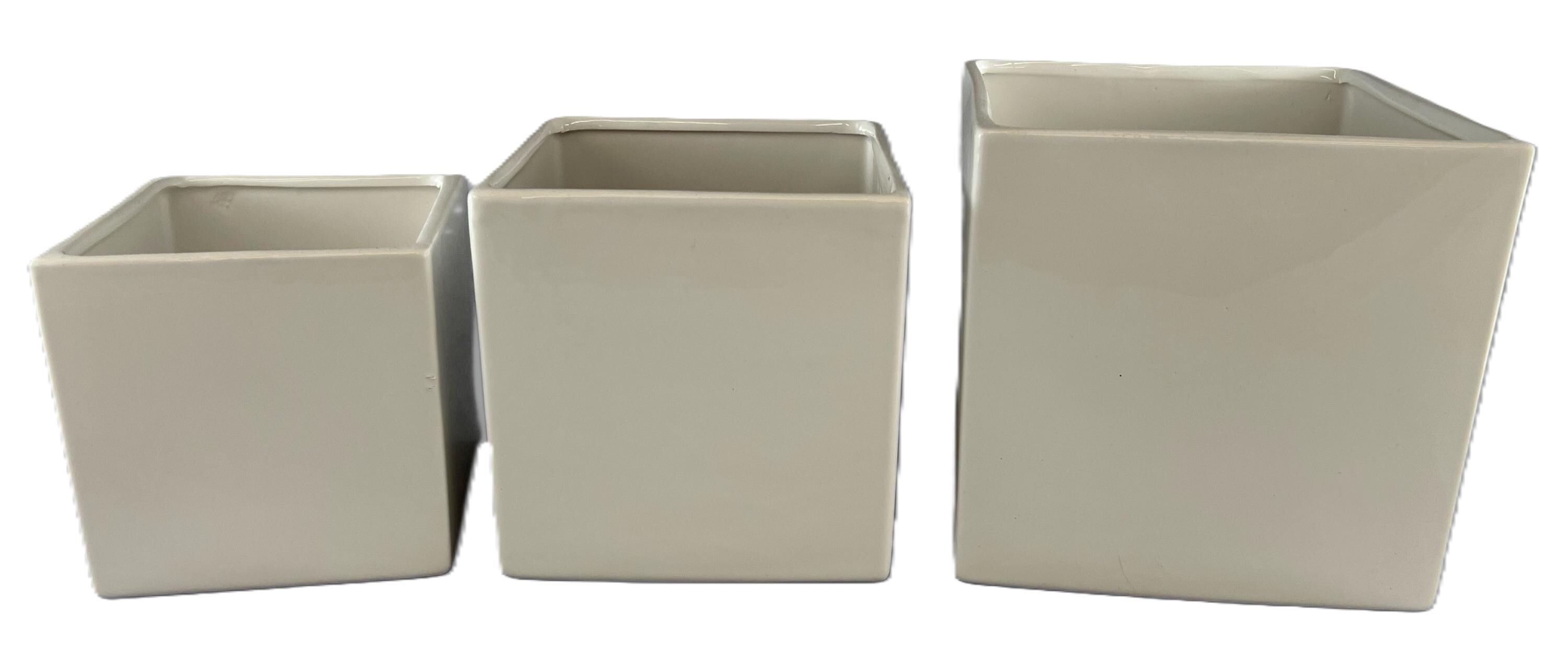 室内装飾家具用磁器スクエア花瓶3個セット - Etsy 日本