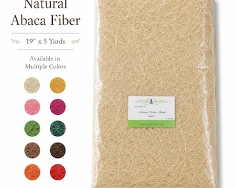 Natural Abaca Fiber Sheet Roll | Manila Hemp Fabric for Crafts, Hats, Decor