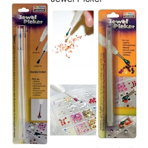 Jewel Picker Double Ended/One End for Rhinestone Bling Small Objects Craft Tool