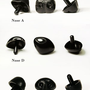 Black Safety Craft Animal Nose for Dog or Bear Puppet Doll made in Japan