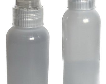 4 Pack 2 Oz Mini Squeeze Bottles Food Grade Translucent Bpa-free LDPE W  Yorker Cap Arts Crafts Glue Icing Condiments Cake Decorating 30ml 