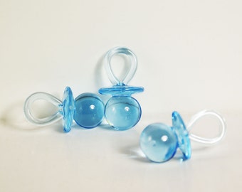 Plastic Baby Shower Pacifiers: Party Favors, Game Decorations (48PCS, 1-3/4" x 3/4")