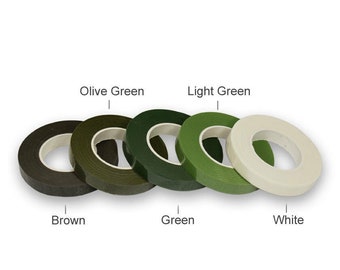 1/2pcs 30 Yard 12mm Self-adhesive Bouquet Floral Stem Tape Artificial Flower  Stamen Wrapping Florist Green Tapes Flower Supplies