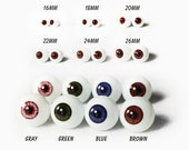 Lot 8 Yeux Acrylique 20 Mm Pour Poupées Reborn, Ours Ou DIY – Demi-sphères Réalistes, Iris 11 Mm, Couleurs Assorties