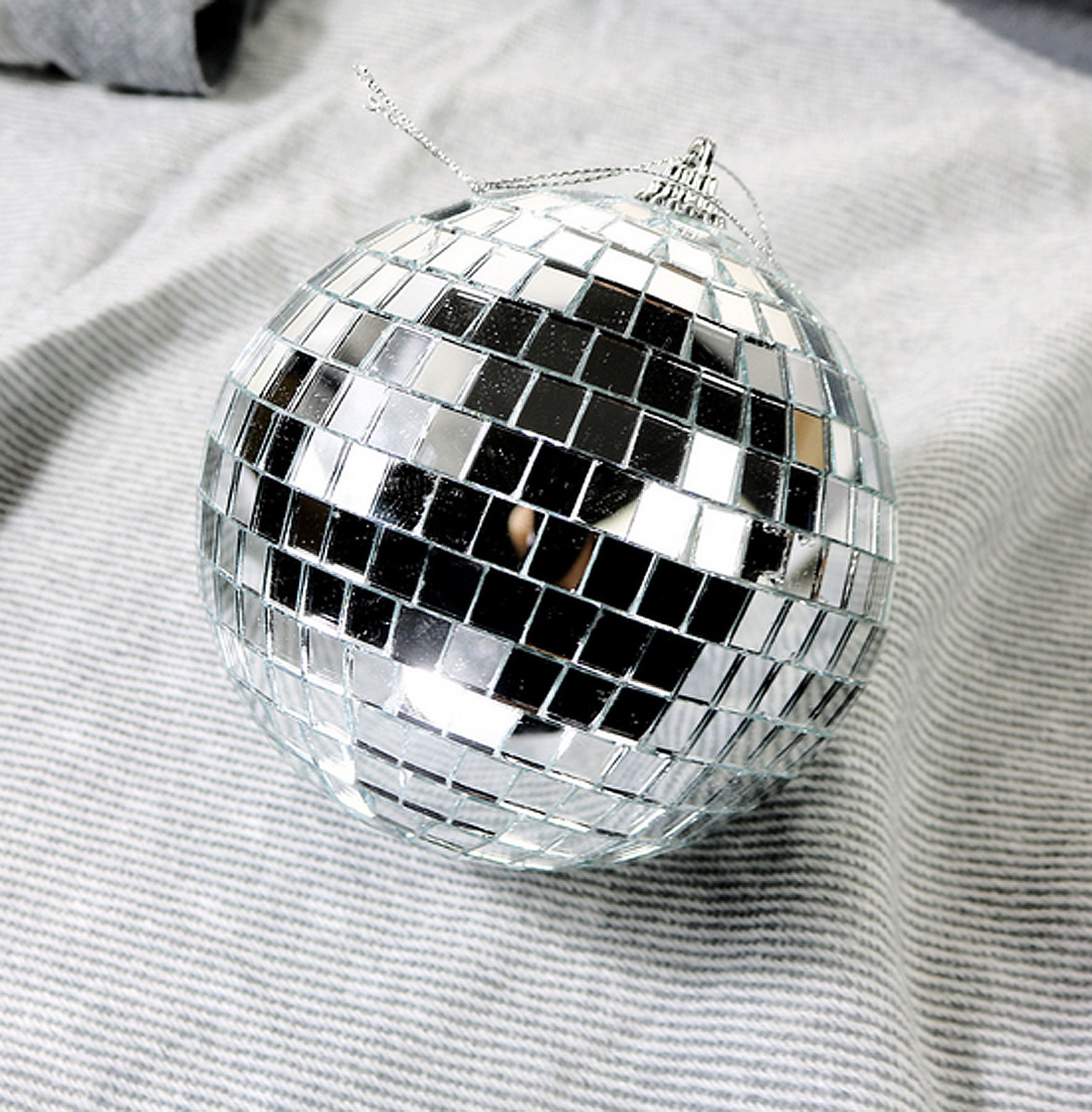 Large Size Mirror Disco Ball Silver – ThePrettyPartyBoxx