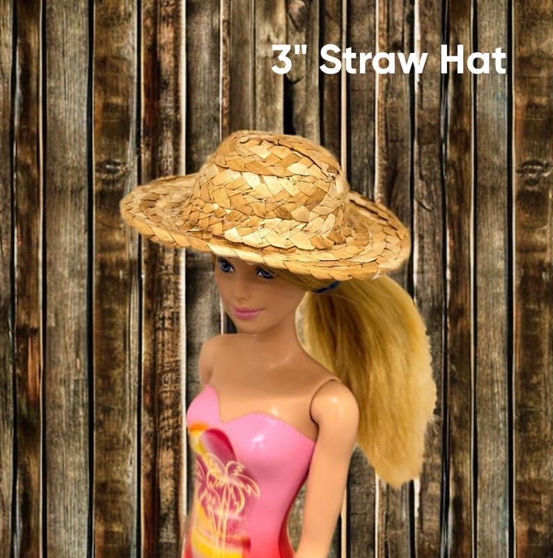 Miniature Straw Hat: Craft & Costume Accessory - Many Sizes image 1