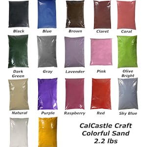 Color Sand 18 Colors 2.2 lbs Bulk Bags Flame Retardant Sand Beach Decor